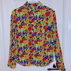 Apc floral button down size 38